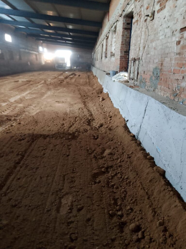 Укладка асфальта в ангаре, шаг 0